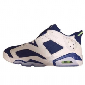 Nike Air Jordan 6 Low Tops Ghost Sko Herre Hvite Grønn
