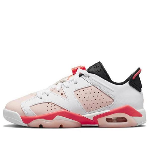 Nike Air Jordan 6 Low Tops Gs Atmosphere Retro Basketball Shoes Herre Hvite Rosa