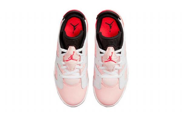 Nike Air Jordan 6 Low Tops Gs Atmosphere Retro Basketball Shoes Herre Hvite Rosa