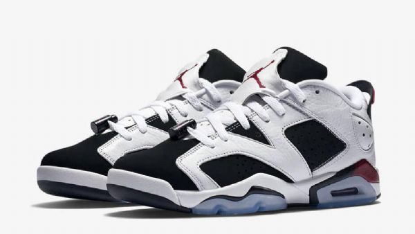 Nike Air Jordan 6 Low Tops Gs Fuchsia Sko Herre Hvite Svarte