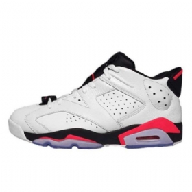 Nike Air Jordan 6 Low Tops Infrared Sko Herre Hvite Rød