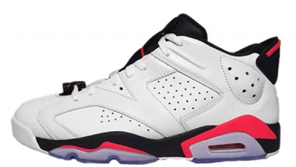Nike Air Jordan 6 Low Tops Infrared Sko Herre Hvite Rød
