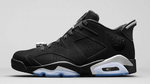 Nike Air Jordan 6 Low Tops Sko Herre Svarte Sølv
