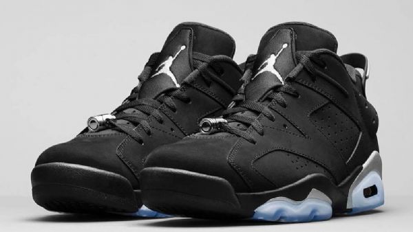 Nike Air Jordan 6 Low Tops Sko Herre Svarte Sølv