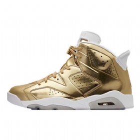Nike Air Jordan 6 Pinnacle Sko Herre Gull