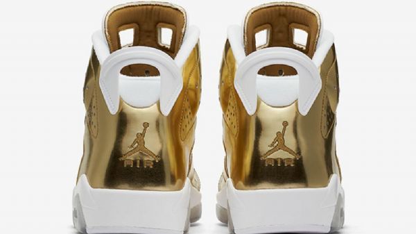 Nike Air Jordan 6 Pinnacle Sko Herre Gull