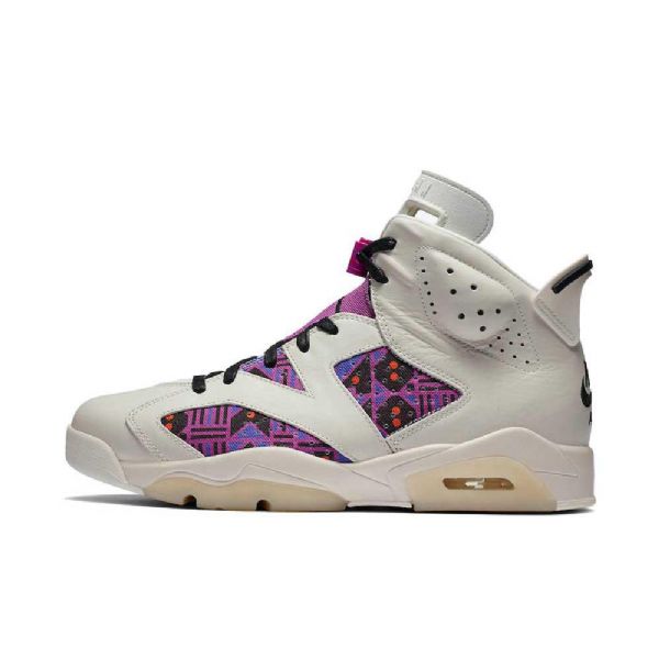 Nike Air Jordan 6 Quai 54 Sko Dame Lilla