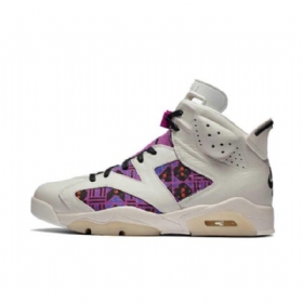 Nike Air Jordan 6 Quai 54 Sko Dame Lilla