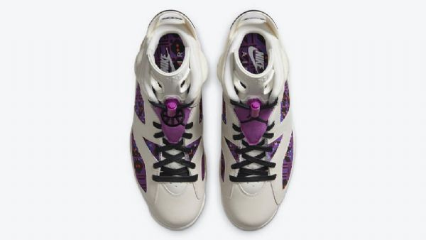 Nike Air Jordan 6 Quai 54 Sko Dame Lilla