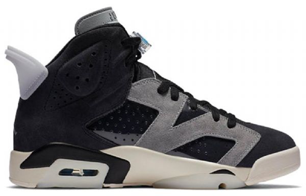 Nike Air Jordan 6 Retro Basketball Shoes Dame Svarte Grå