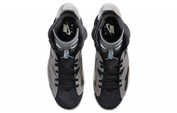 Nike Air Jordan 6 Retro Basketball Shoes Dame Svarte Grå