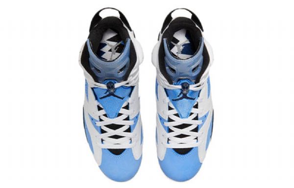 Nike Air Jordan 6 Retro Basketball Shoes Herre Blå Hvite