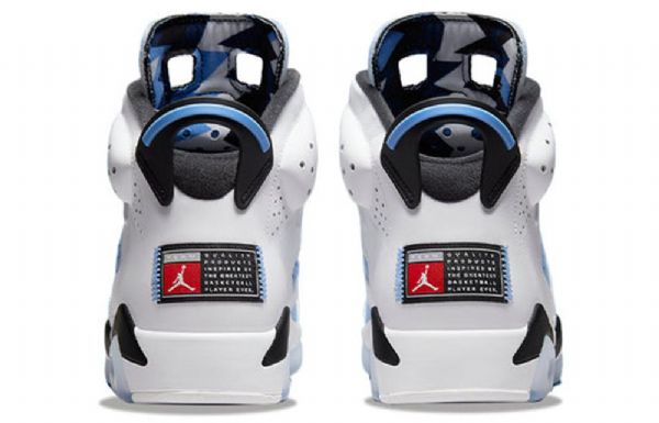 Nike Air Jordan 6 Retro Basketball Shoes Herre Blå Hvite