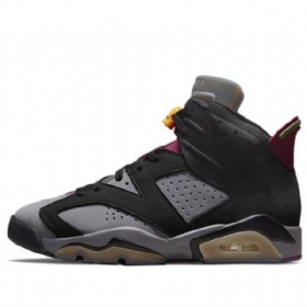 Nike Air Jordan 6 Retro Basketball Shoes Herre Burgunder