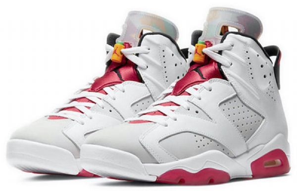 Nike Air Jordan 6 Retro Basketball Shoes Herre Grå Rød