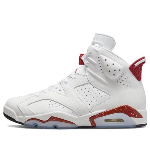 Nike Air Jordan 6 Retro Basketball Shoes Herre Rød