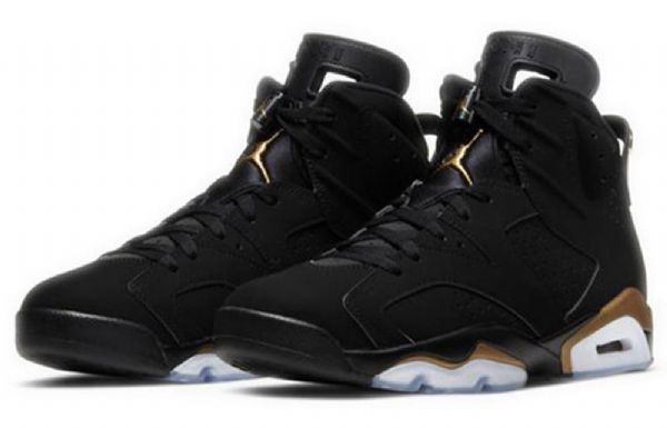 Nike Air Jordan 6 Retro Basketball Shoes Herre Svarte