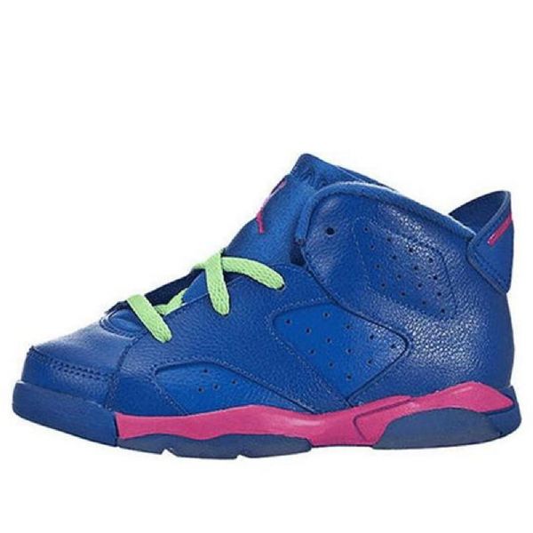 Nike Air Jordan 6 Retro Bt Basketball Shoes Barn Blå Hvite