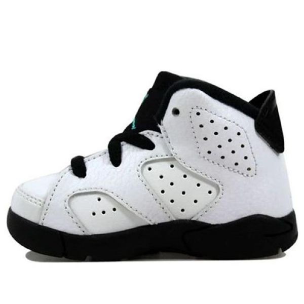 Nike Air Jordan 6 Retro Bt Basketball Shoes Barn Hvite Svarte
