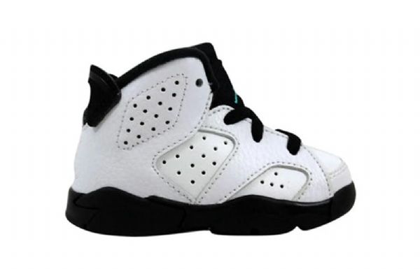 Nike Air Jordan 6 Retro Bt Basketball Shoes Barn Hvite Svarte
