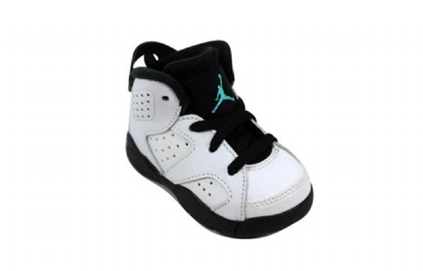 Nike Air Jordan 6 Retro Bt Basketball Shoes Barn Hvite Svarte