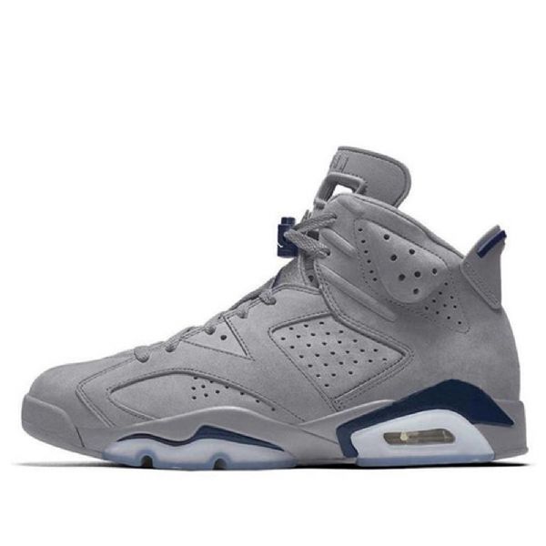 Nike Air Jordan 6 Retro Georgetown Basketball Shoes Herre Grå