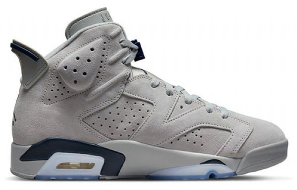 Nike Air Jordan 6 Retro Georgetown Basketball Shoes Herre Grå