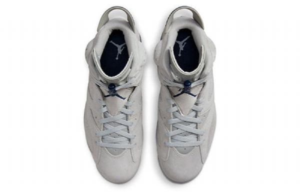 Nike Air Jordan 6 Retro Georgetown Basketball Shoes Herre Grå