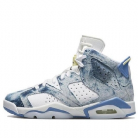 Nike Air Jordan 6 Retro Gs Basketsko Herre Blå
