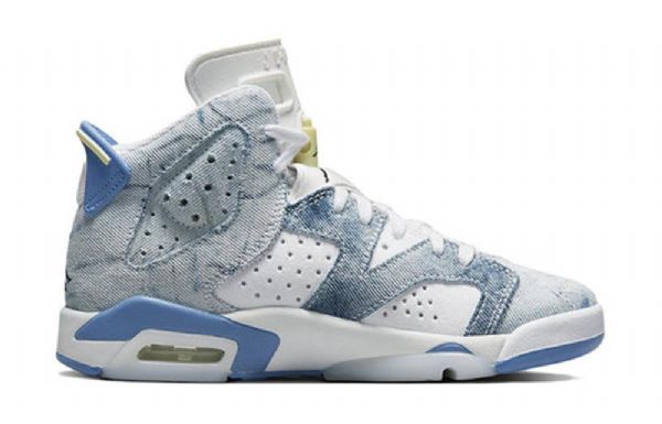 Nike Air Jordan 6 Retro Gs Basketsko Herre Blå