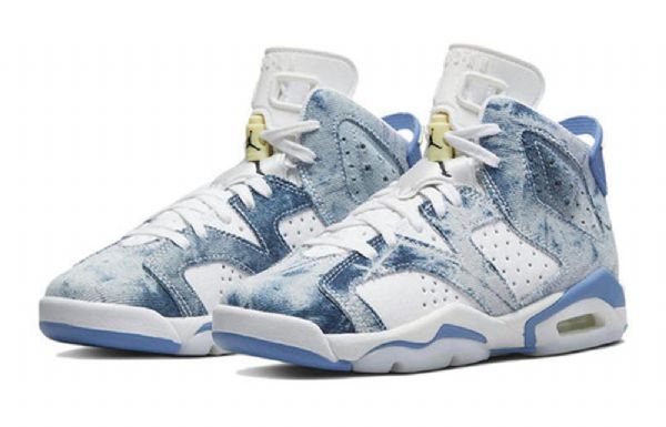 Nike Air Jordan 6 Retro Gs Basketsko Herre Blå