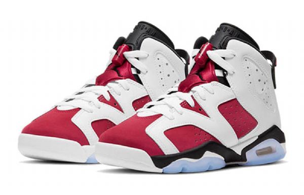 Nike Air Jordan 6 Retro Gs Basketsko Herre Hvite