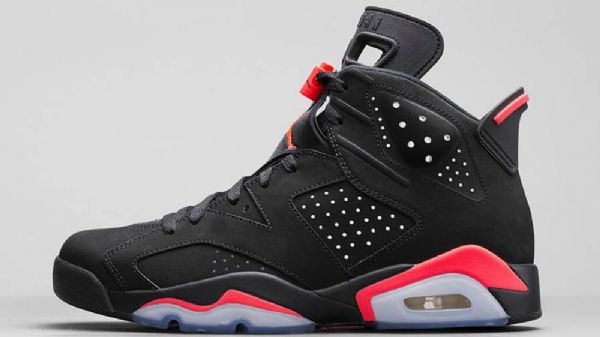 Nike Air Jordan 6 Retro Infrared Sko Herre Svarte