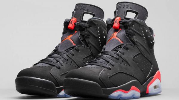 Nike Air Jordan 6 Retro Infrared Sko Herre Svarte