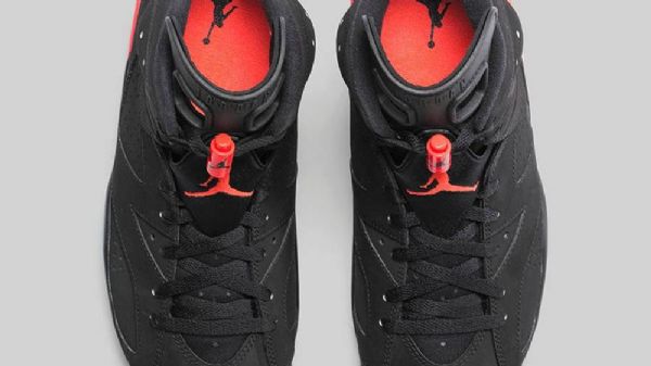 Nike Air Jordan 6 Retro Infrared Sko Herre Svarte
