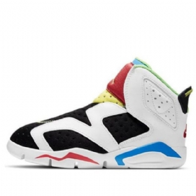 Nike Air Jordan 6 Retro Little Flex Ps Basketball Shoes Herre Hvite