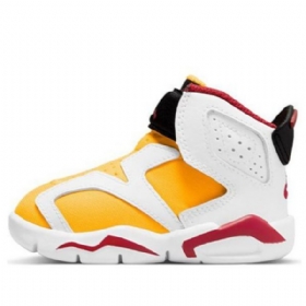 Nike Air Jordan 6 Retro Little Flex Sko Barn Gul