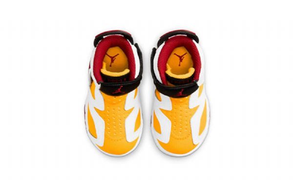 Nike Air Jordan 6 Retro Little Flex Sko Barn Gul