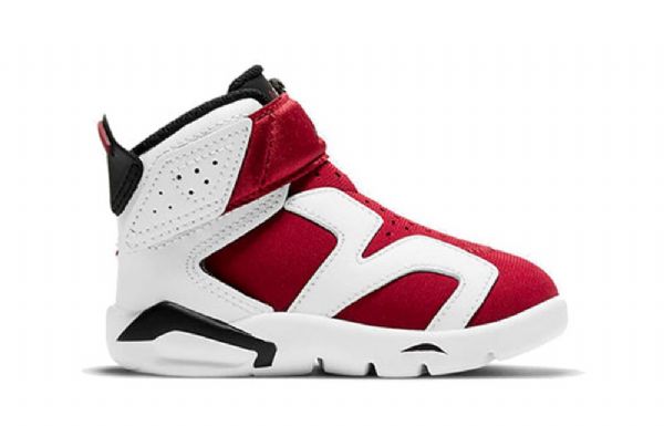 Nike Air Jordan 6 Retro Little Flex Td Basketball Shoes Barn Hvite