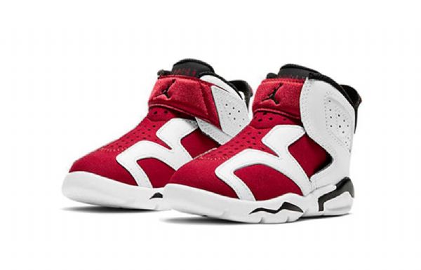 Nike Air Jordan 6 Retro Little Flex Td Basketball Shoes Barn Hvite