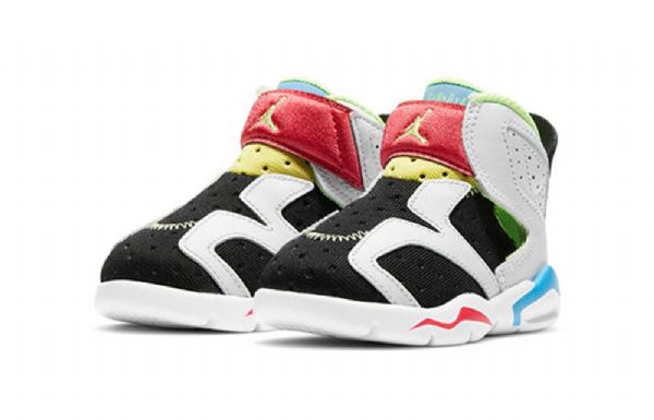 Nike Air Jordan 6 Retro Little Flex Td Sko Barn Hvite