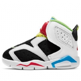 Nike Air Jordan 6 Retro Little Flex Td Sko Barn Hvite