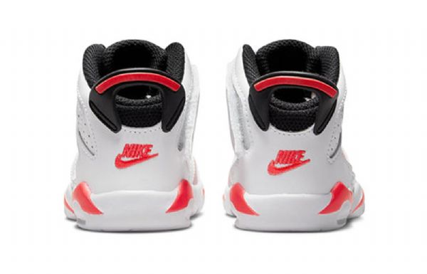 Nike Air Jordan 6 Retro Little Flex Td Sko Barn Rosa Rød Hvite
