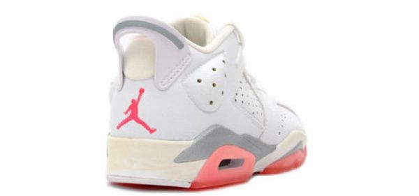 Nike Air Jordan 6 Retro Low Tops Basketball Shoes Dame Korall Rosa