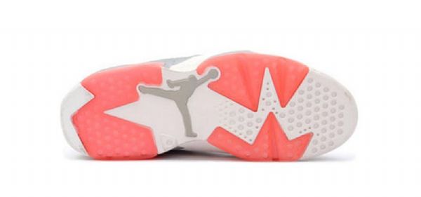 Nike Air Jordan 6 Retro Low Tops Basketball Shoes Dame Korall Rosa