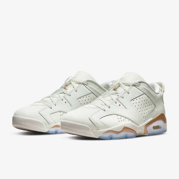 Nike Air Jordan 6 Retro Low Tops Sko Herre Gull