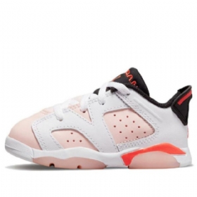 Nike Air Jordan 6 Retro Low Tops Td Sko Barn Rosa