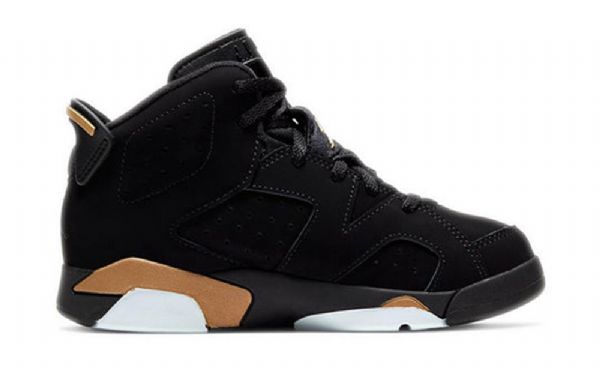 Nike Air Jordan 6 Retro Se Ps Basketball Shoes Barn Svarte