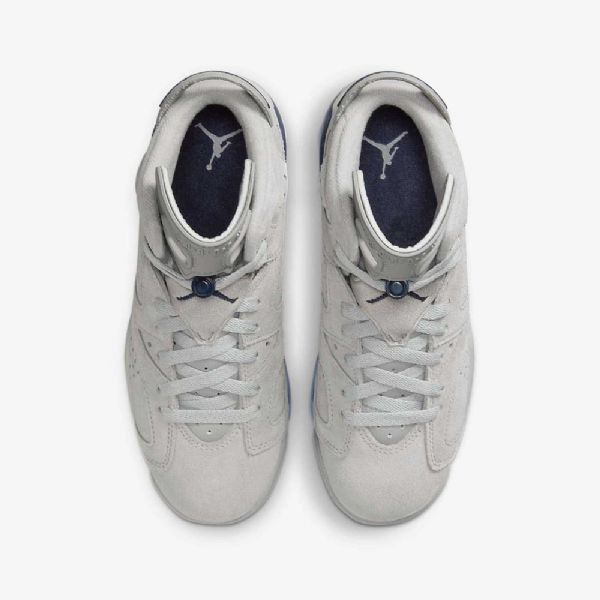 Nike Air Jordan 6 Retro Sko Barn Grå Marineblå