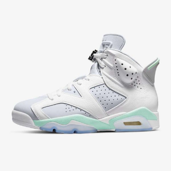 Nike Air Jordan 6 Retro Sko Dame Hvite Mint Platina